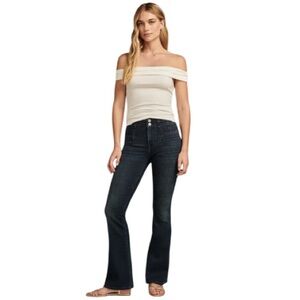 NWT Lucky Brand Stevie High Rise Flare Jeans Peak Evermore Wash size 2   26A